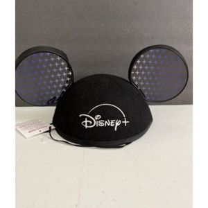 Disney+ Plus Mickey Mouse Ears Black Adult OS